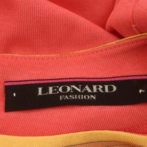 LEONARD ワンピース カンカン素材 40 ピンク