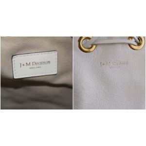 J&M DAVIDSON CARNIVAL ショルダーバッグ ワンショルダー 巾着 フリンジ レザー ホワイト