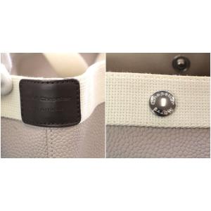 Hervé Chapelier 725GP リュクス舟型トート ハンドバッグ L マスティック イヴォワール