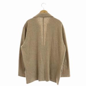 GALERIE VIE 21AW メリノウールシルクジャージー スキッパープルオ?バー カットソー チュニック 長袖 36 ライトブラウン
