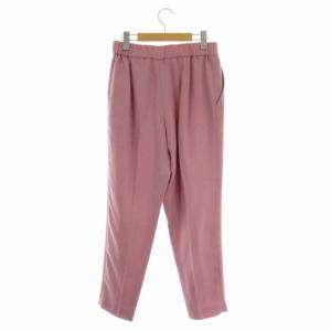 ADORE 21AW ベーシックアムンゼンパンツ テーパード イージー センタープレス ウール混 38 ピンク