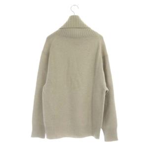 Deuxieme Classe ミドルゲージタートル ニット セーター プルオーバー 長袖 グレージュ