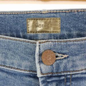 MOTHER アパルトモン取り扱い INSIDER CROP STEP FRAY デニムパンツ ジーンズ スリム カットオフ ダメージ加工