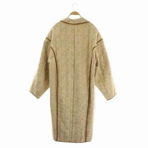 TODAYFUL 20AW Jacquard Quilting Coat ジャガードキルティングコート アウター ロング チェスター 38 ベージュ