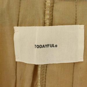 TODAYFUL 20AW Jacquard Quilting Coat ジャガードキルティングコート アウター ロング チェスター 38 ベージュ
