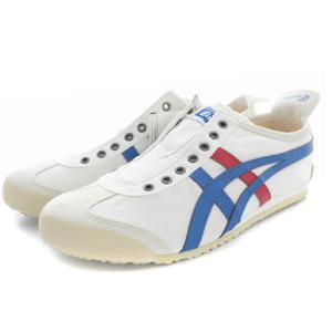 Onitsuka Tiger TH1B2N MEXICO 66 SLIP-ON スニーカー ロゴ 25.5cm 白 ホワイト