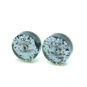 12A ココマーク スタッドピアス グリッター ブラック