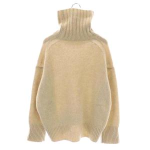 GALERIE VIE ファインウール タートルネックプルオーバー ニット セーター 長袖 S ライトベージュ