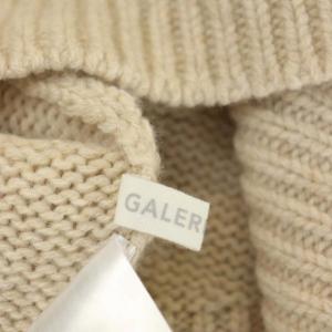 GALERIE VIE ファインウール タートルネックプルオーバー ニット セーター 長袖 S ライトベージュ