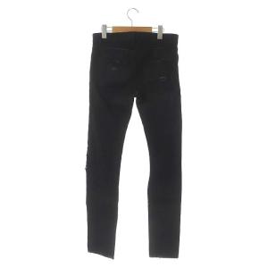 SAINT LAURENT PARIS 2015年 エディ期 D02M/SK-LW デニムパンツ ジーンズ スリム ダメージ加工 29 黒 ブラック