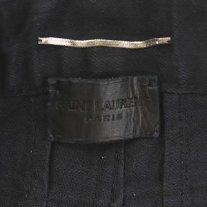 SAINT LAURENT PARIS 2015年 エディ期 D02M/SK-LW デニムパンツ ジーンズ スリム ダメージ加工 29 黒 ブラック