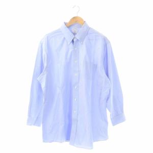 REGENT 長袖シャツ コットン BD ボタンダウン 胸ポケット 17 1/2-33 青 ブルー