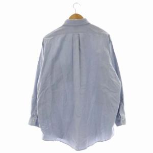 Brooks Brothers USA製 コットン BD シャツ ボタンダウン 長袖 胸ポケット 青 ブルー