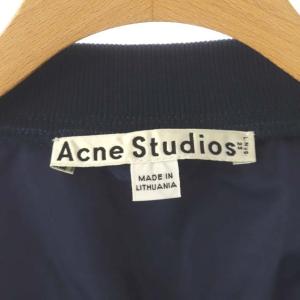 Acne Studios MA-1 ブルゾン ジャケット 総裏地 ジップアップ 36 紺 ネイビー