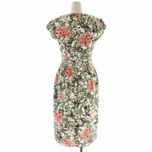 TOCCA 18SS GINGERFLOWER PRINT ワンピース ドレス ロング 半袖 ボタニカル柄 Vネック キャップスリーブ