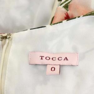 TOCCA 18SS GINGERFLOWER PRINT ワンピース ドレス ロング 半袖 ボタニカル柄 Vネック キャップスリーブ