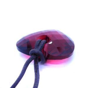 SWAROVSKI ペンダント ネックレス ハート 赤 レッド