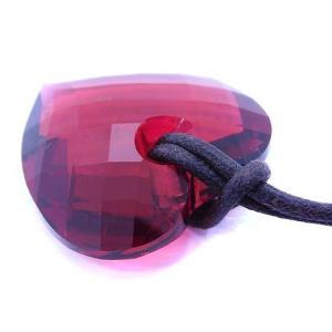 SWAROVSKI ペンダント ネックレス ハート 赤 レッド
