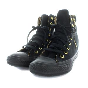 CONVERSE ALLSTAR HEIGHT-UP Z SHIN-H チャックテイラー スニーカー ハイカット キャンバス 23.5cm 黒