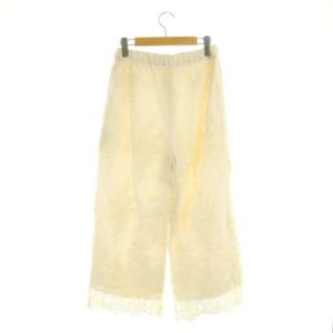 Diagram GRACE CONTINENTAL ワイドパンツ イージー チュール レース 刺繍 38 ピンクベージュ