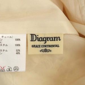 Diagram GRACE CONTINENTAL チュールレースノースリーブブラウス カットソー プルオーバー 38 ライトピンク アイボリー