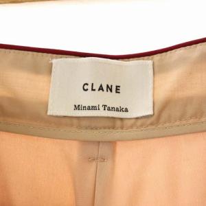 CLANE ミナミタナカ MINAMITANAKA 22AW COLOR LINE VELOR PANTS ベロアパンツ ワイド フレア