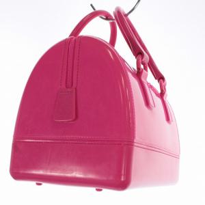 FURLA キャンディバッグ ボストンバッグ ハンドバッグ ロゴ ピンク