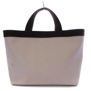 Hervé Chapelier 704GP ハンドバッグ コーテッドキャンバススクエアトート マスティック モカ