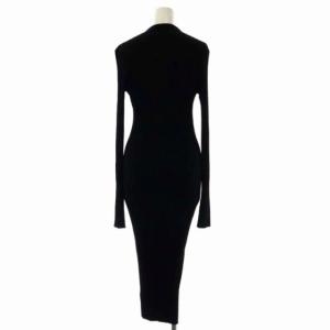 Helmut Lang 21SS リブニットワンピース タイト S 黒