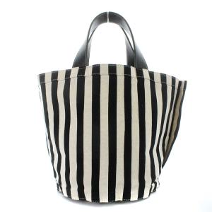 kate spade new york トートバッグ ボーダー キャンバス レザー 紺 ネイビー 白 ホワイト