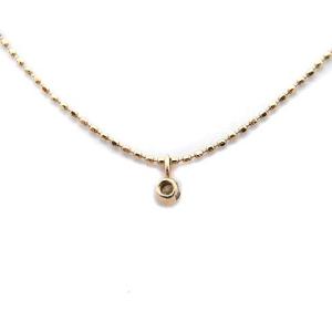 agete ネックレス K10 ダイヤモンド DIAMOND 0.04ct  イエローゴールド