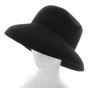 LANVIN en Bleu 帽子 ハット クラシカル ウール 黒 ブラック