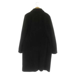 MARGARET HOWELL ロングコート  ステンカラーコート アウター 比翼ボタン 2 黒 ブラック