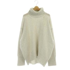 22AW ファインウールプルオーバーニット セーター タートルネック 長袖 M ライトグレー