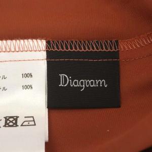 Diagram GRACE CONTINENTAL サテンプリーツイレヘムスカート ロング 36 テラコッタ