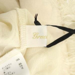 Grace Class 21AW カットフリンジジャガードトップス カットソー プルオーバー 七分袖 36 ライトベージュ
