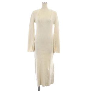 22AW AMERICAN SLEEVE LAYERED KNIT DRESS ワンピース 2点セット ニット ロング 長袖