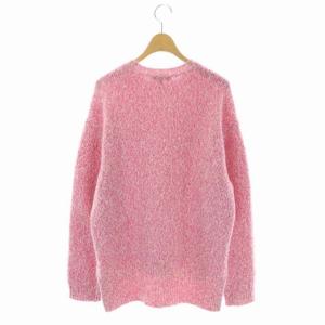 Drawer ウールカシミヤ天竺編みクルーニット セーター プルオーバー 長袖 1 ピンク