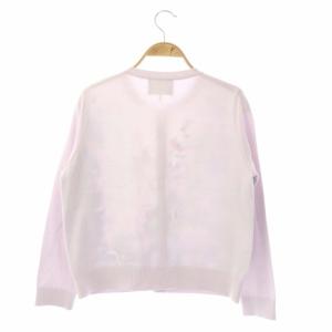 Chesty 22AW シティスケープカーディガン ニット 長袖 クルーネック プリント F ピンク マルチカラー