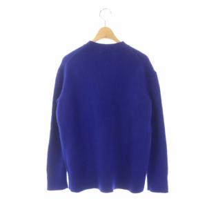 Theory CASHMERE SOLID CREWニット セーター 長袖 クルーネック プルオーバー カシミヤ S 青 ブルー
