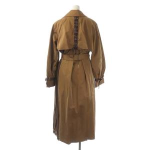 Ameri VINTAGE アメリ AMERI BALLOON SLEEVE PLEATS TRENCH トレンチコート ロング プリーツ 切替 リボンベルト付き