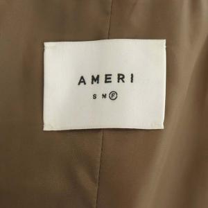 Ameri VINTAGE アメリ AMERI BALLOON SLEEVE PLEATS TRENCH トレンチコート ロング プリーツ 切替 リボンベルト付き