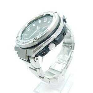 CASIO G-SHOCK 腕時計 アナデジ 2針 電波ソーラー シルバー