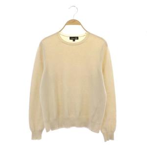 14G カシミヤクルーネックニット セーター 長袖 2 ベージュ