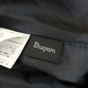 Diagram GRACE CONTINENTAL 20AW バイカラープリーツスカート ロング フレア ドット 花柄 レース 36 黒 ブラック 白 ホワイト