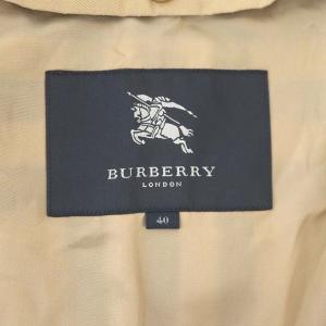 BURBERRY LONDON トレンチコート ダブル ロング ノバチェックライナー付き ロゴボタン ベルト 40 ベージュ