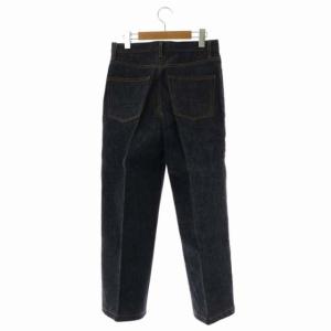 DRESSTERIOR ストレートデニムパンツ ジーンズ ボタンフライ 38 ダークネイビー