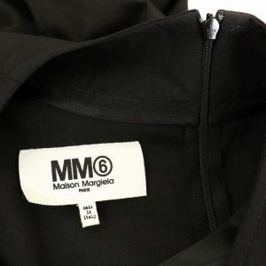 Martin Margiela 6 MM6 カシュクールワンピース フェイクレイヤード 40 ブラック