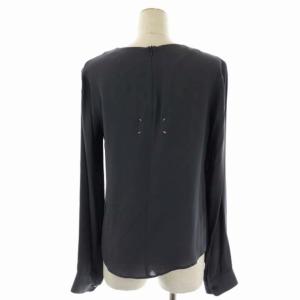 Martin Margiela 4 シルクブラウス シャツ 長袖 プルオーバー 42 チャコール