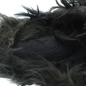 Maison Margiela MM6 スリッポン サンダル エコファー 38 25cm カーキ
